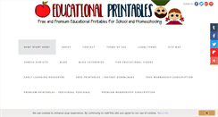 Desktop Screenshot of educationalprintables.com